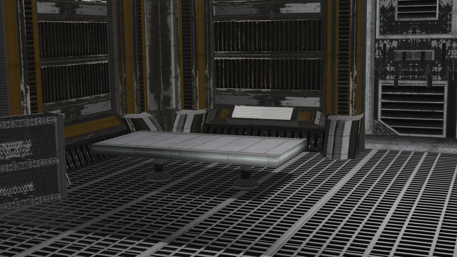 sci fi room package  3D model_38