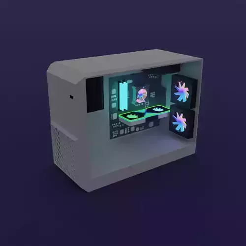 gaming pc 3D model