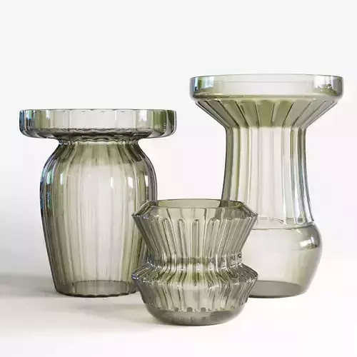 Glass vase 01  Scratched glass