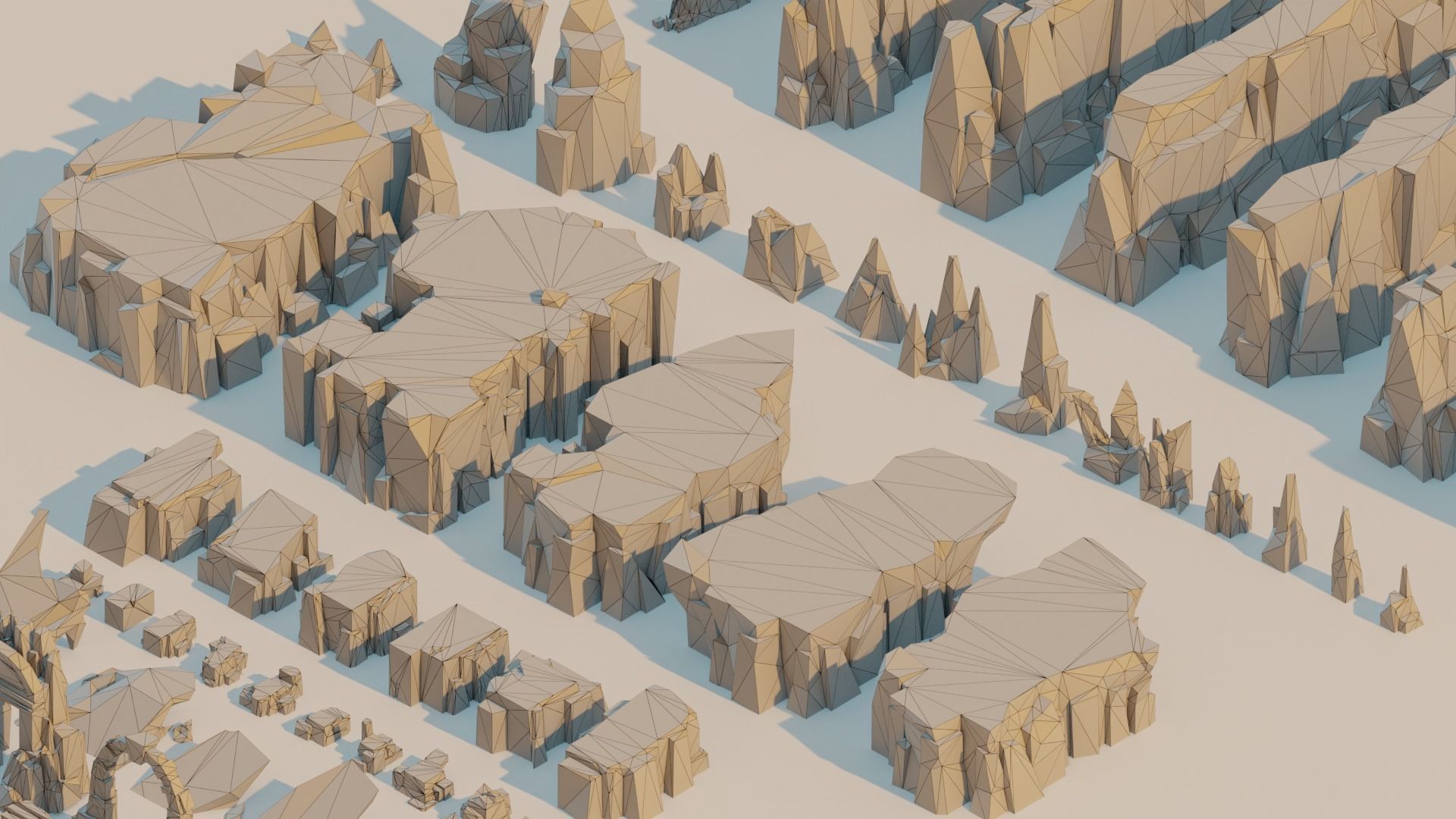 Lowpoly Rock And Stone Mega Pack Low-poly 3D model_31