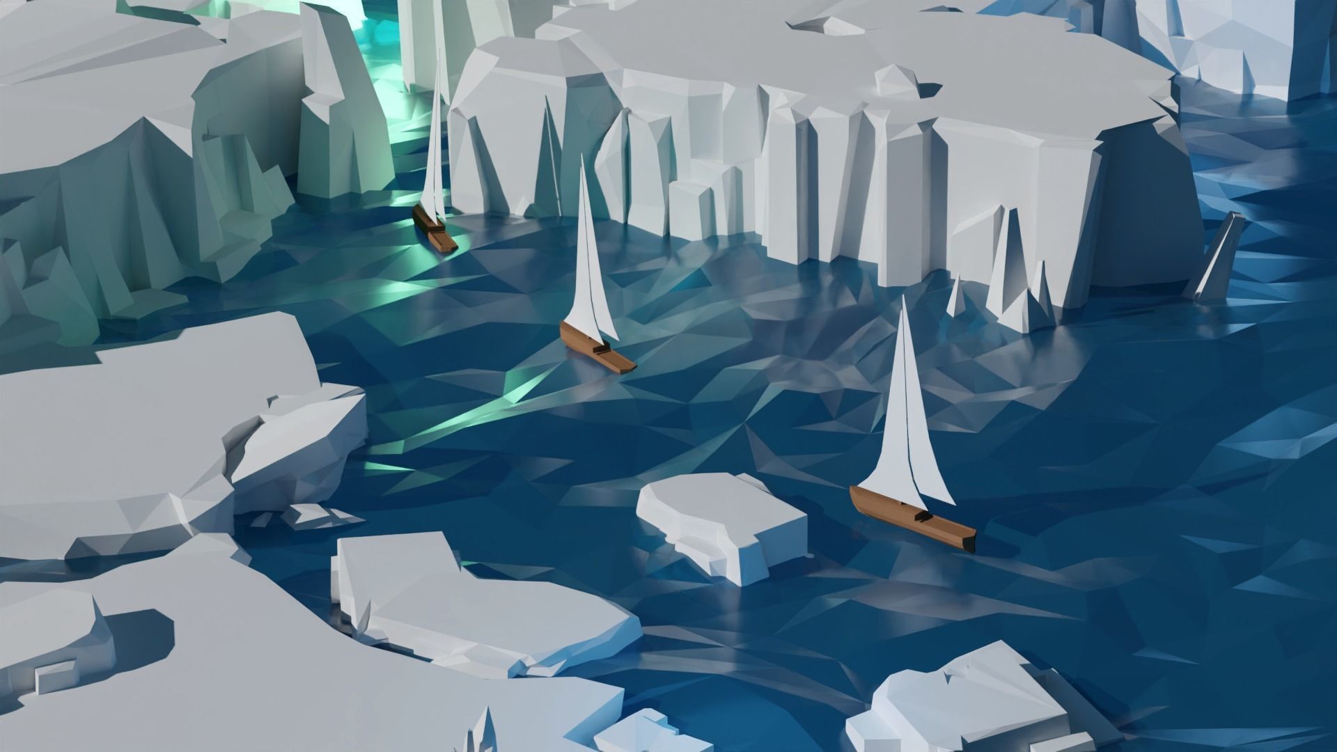 Lowpoly Rock And Stone Mega Pack Low-poly 3D model_6