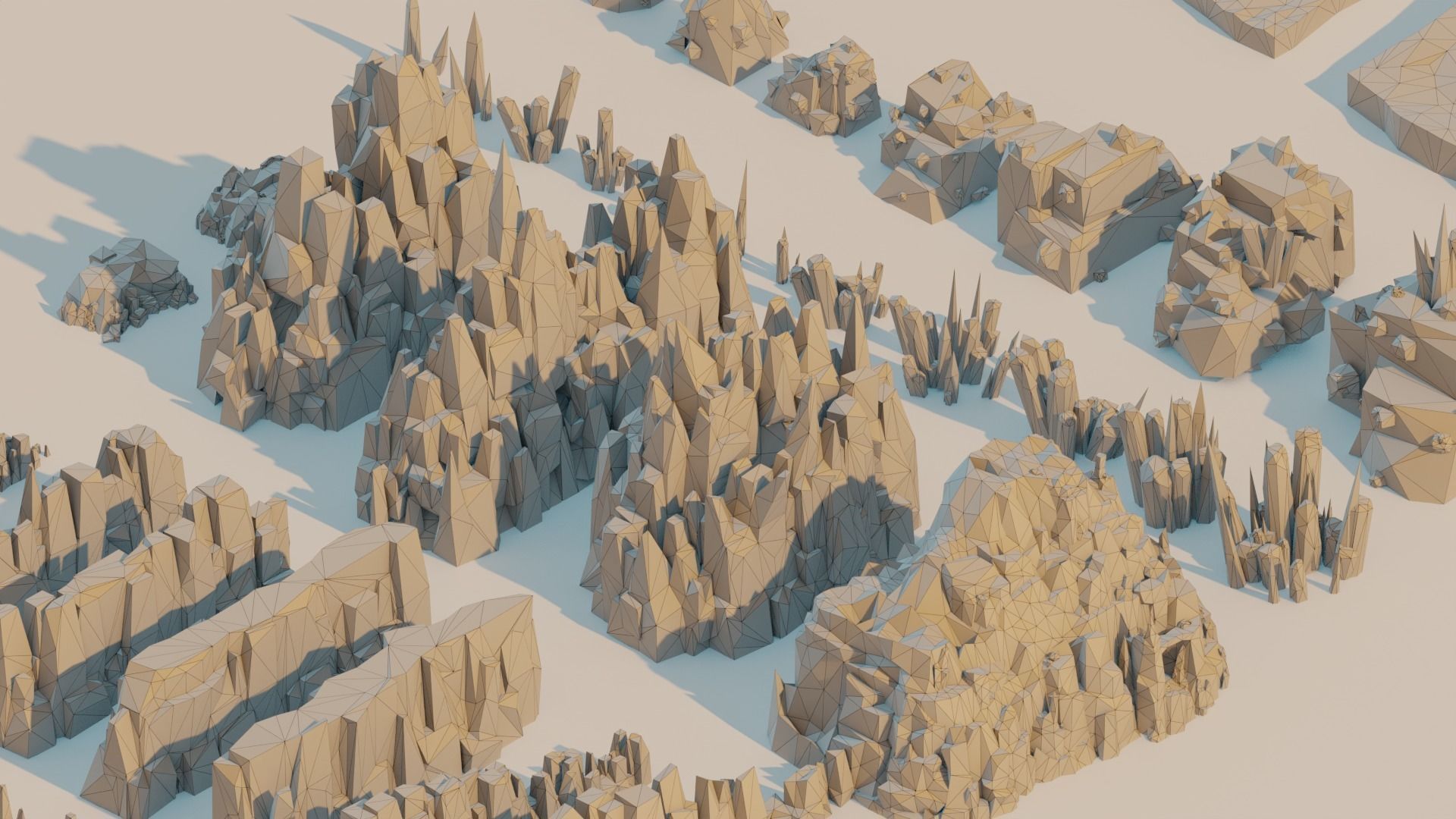 Lowpoly Rock And Stone Mega Pack Low-poly 3D model_33