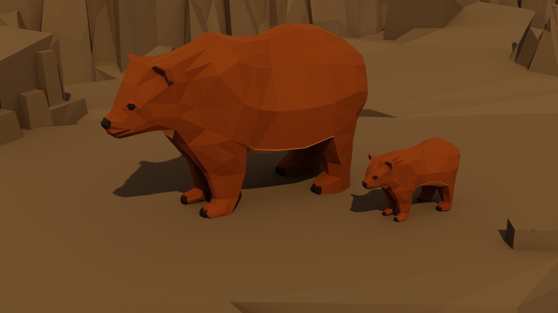 Lowpoly Rock And Stone Mega Pack Low-poly 3D model_27