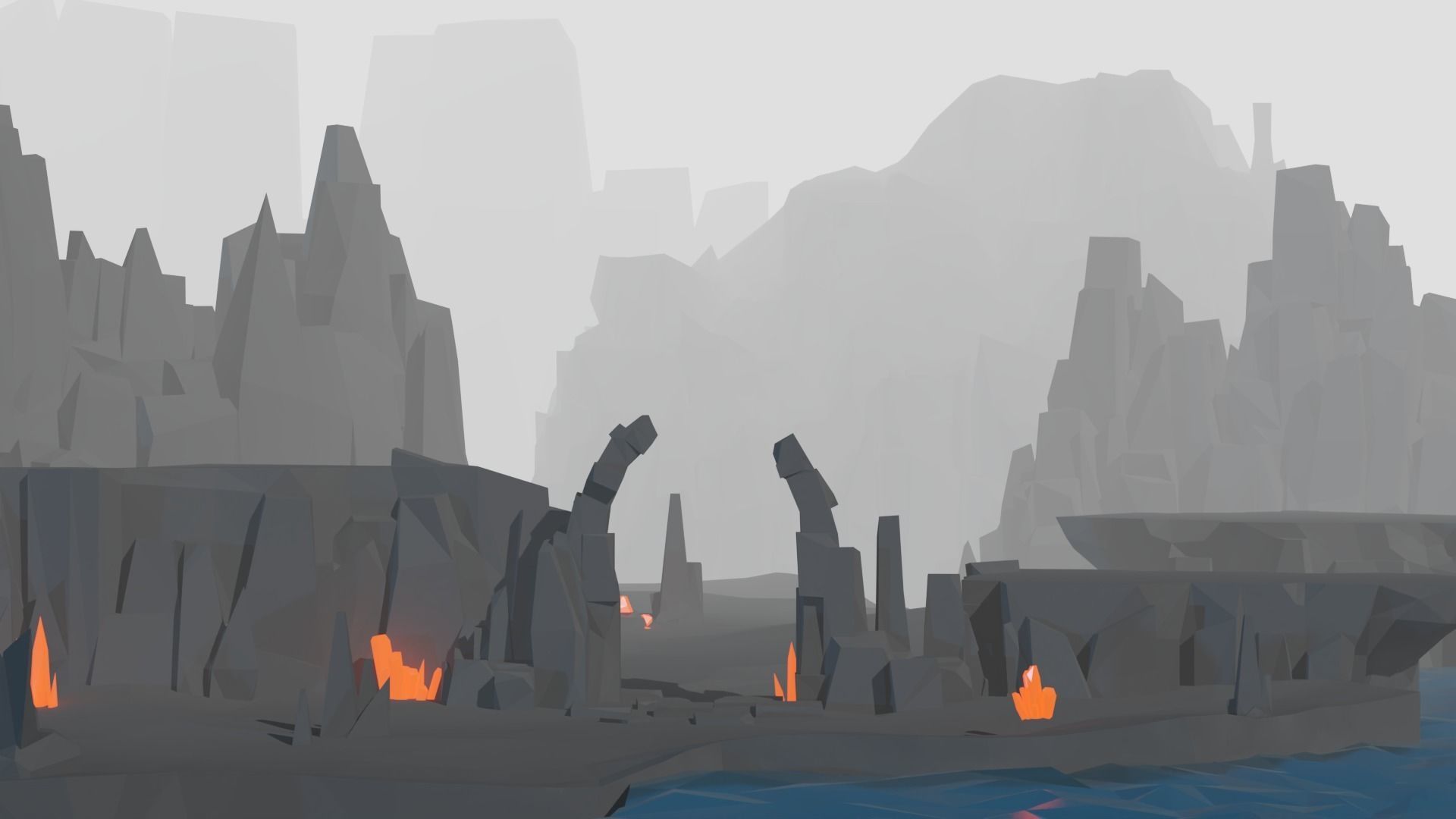 Lowpoly Rock And Stone Mega Pack Low-poly 3D model_37