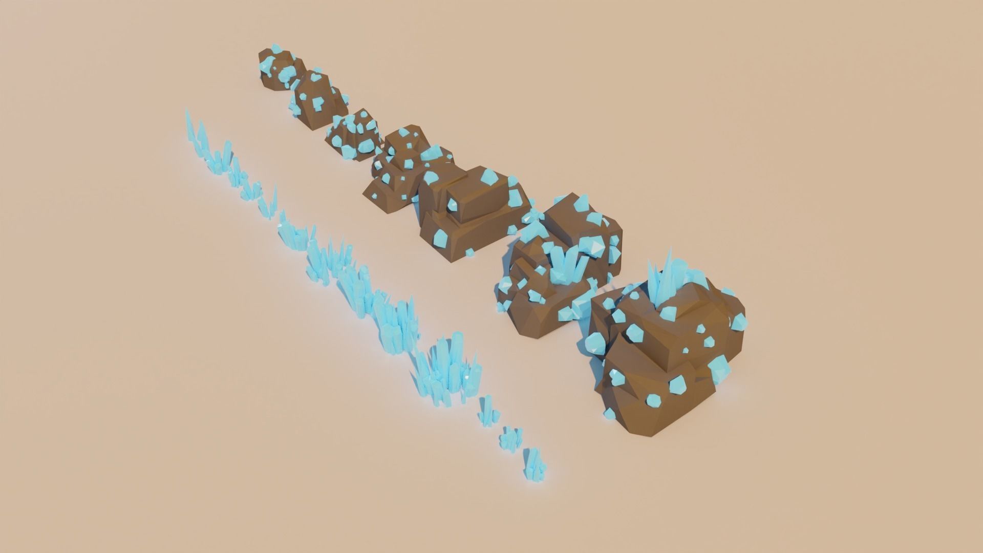 Lowpoly Rock And Stone Mega Pack Low-poly 3D model_23