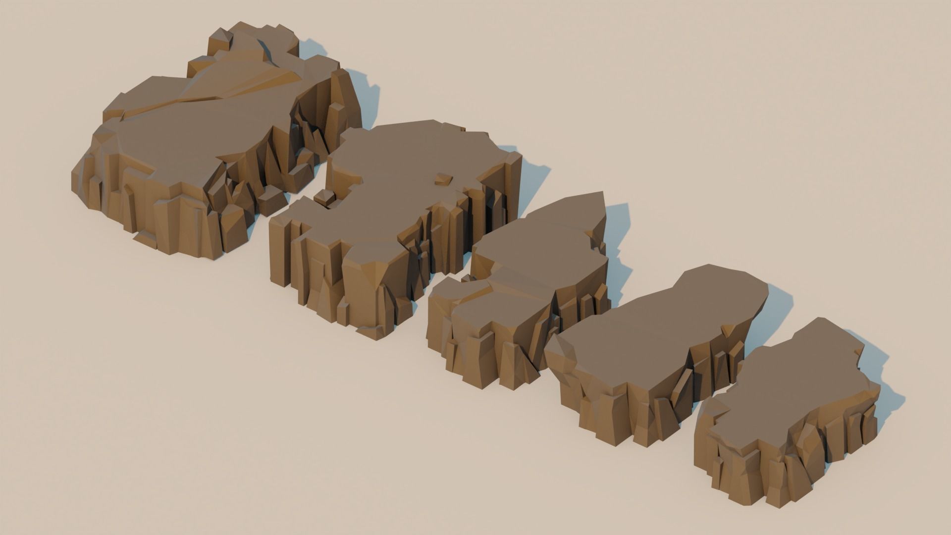 Lowpoly Rock And Stone Mega Pack Low-poly 3D model_14