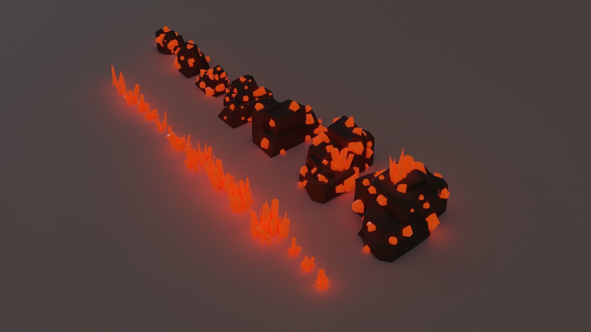 Lowpoly Rock And Stone Mega Pack Low-poly 3D model_24