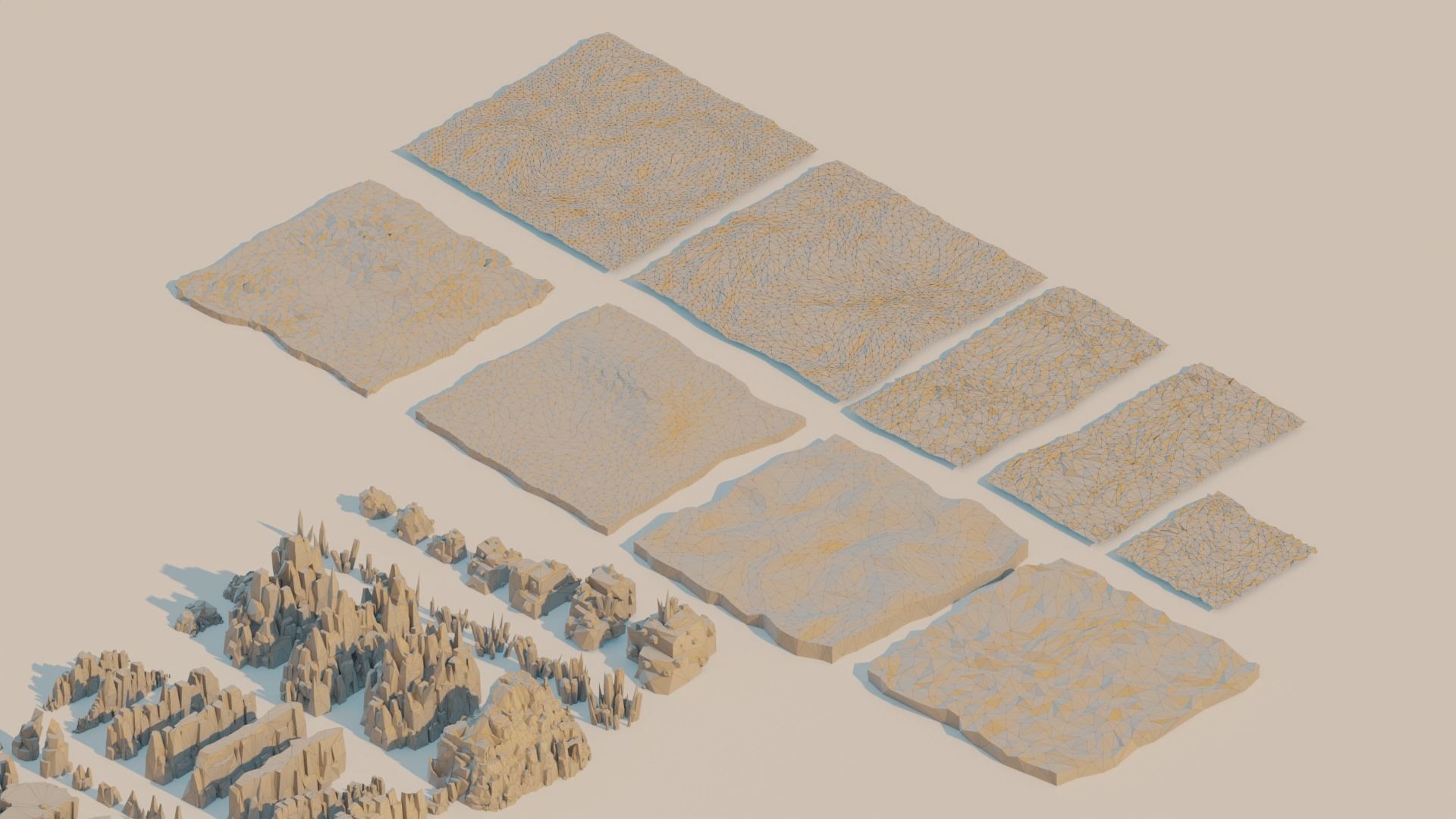 Lowpoly Rock And Stone Mega Pack Low-poly 3D model_35