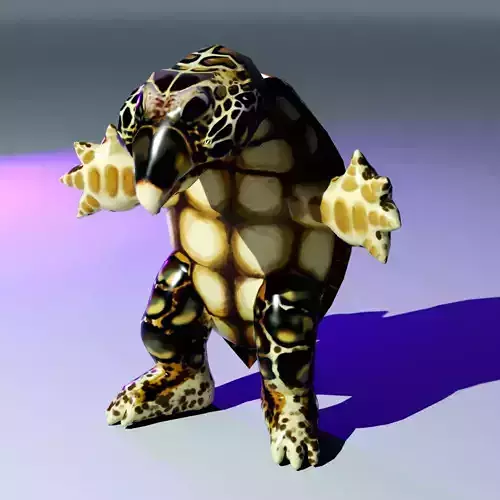 Turtle Nightmare Fuel Free low-poly 3D model