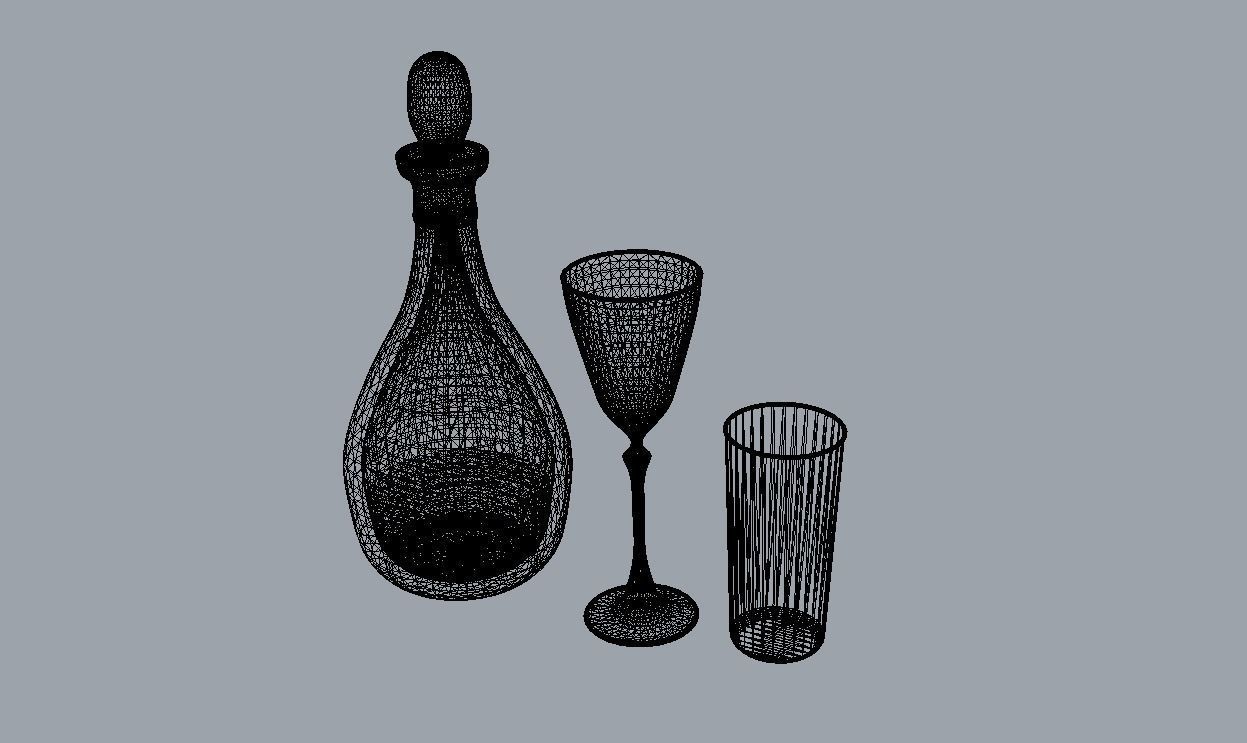 Water Glass 3D model_3