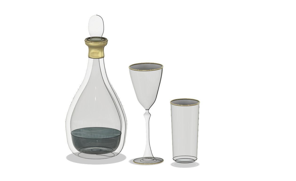 Water Glass 3D model_2