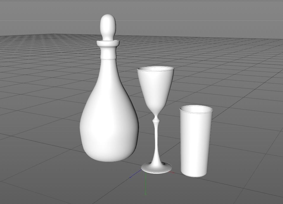 Water Glass 3D model_4