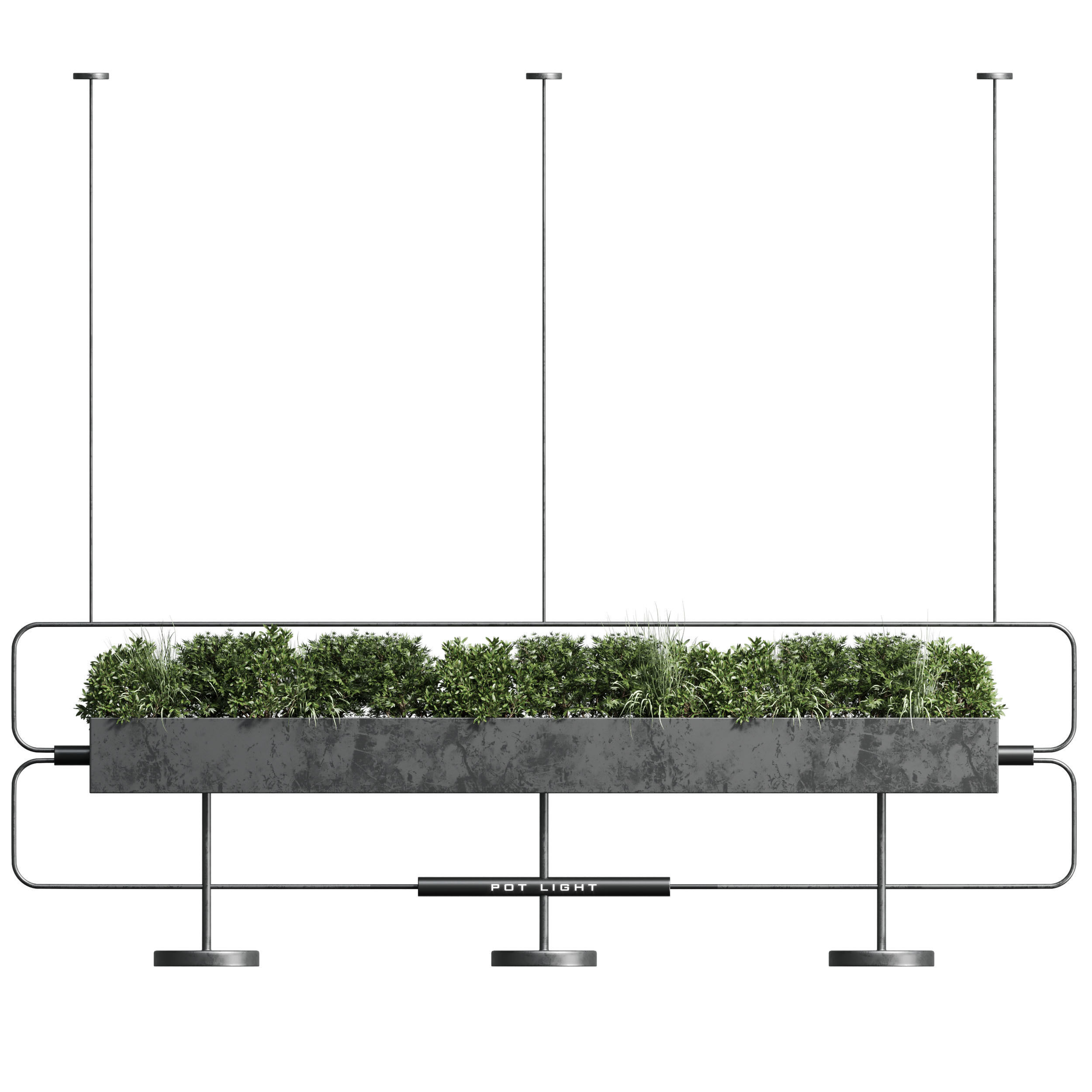 pot light pendant plant light hanging 07 3D model_1