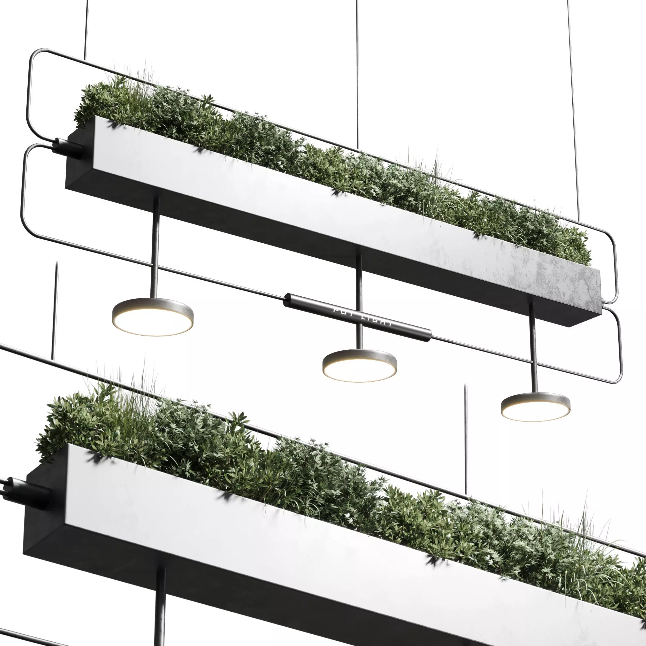 pot light pendant plant light hanging 07 3D model_0