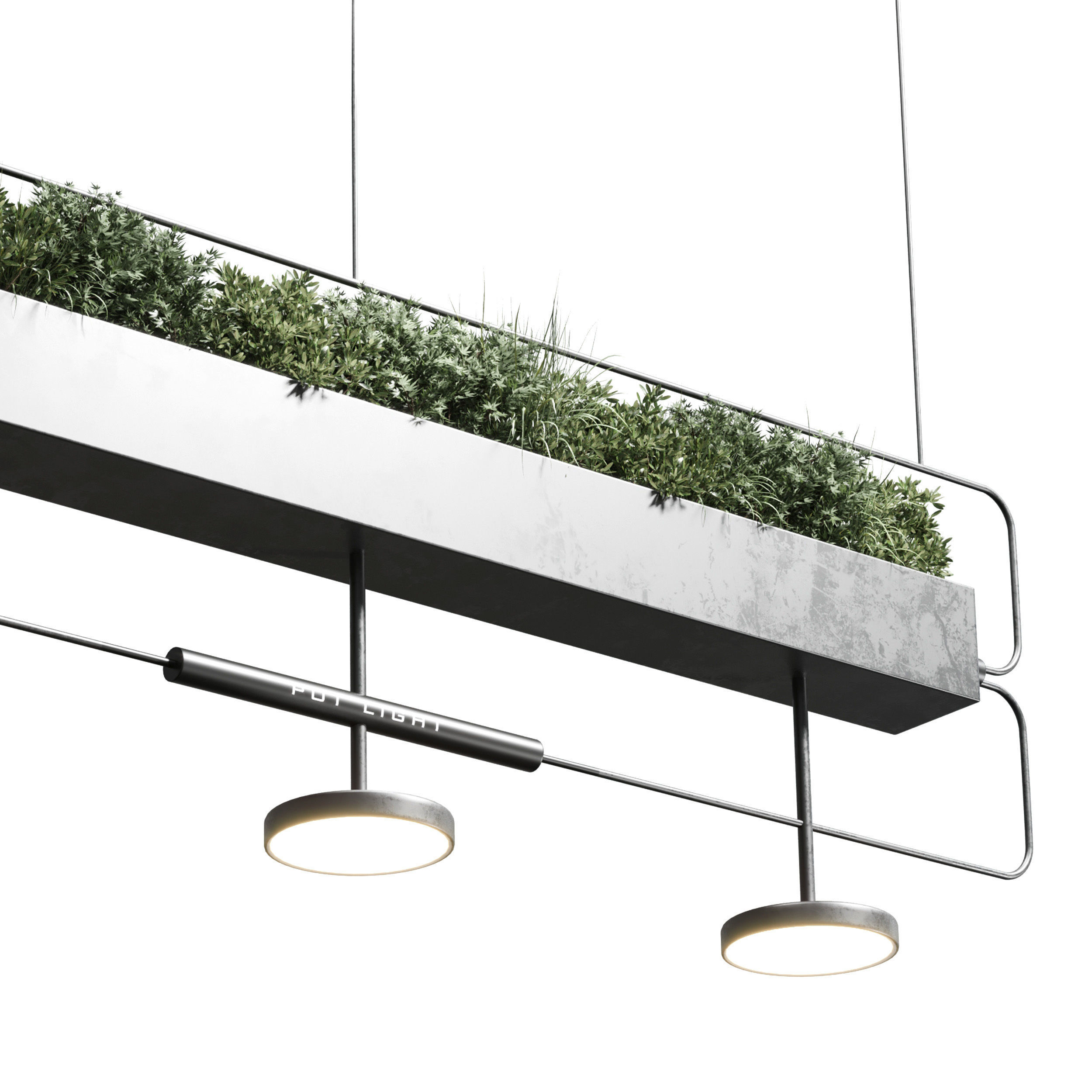 pot light pendant plant light hanging 07 3D model_3