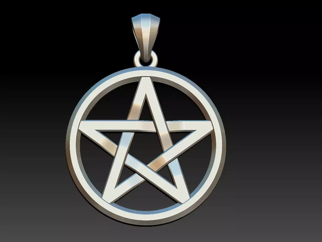 Pentagram Medal 3D print model