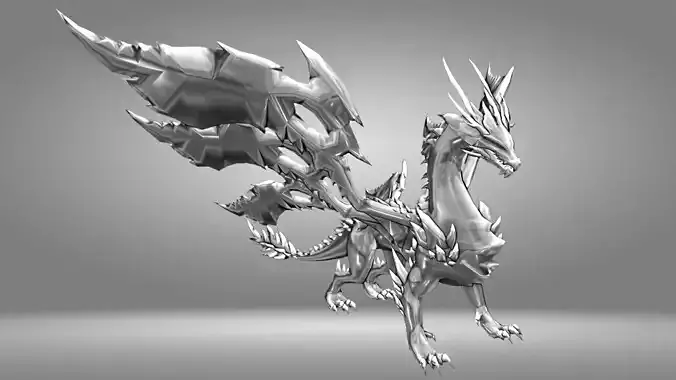 Dragon Sculpture 3D print model