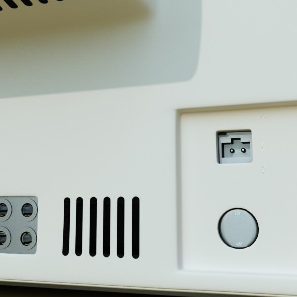 Retro TV High res 3D model_14