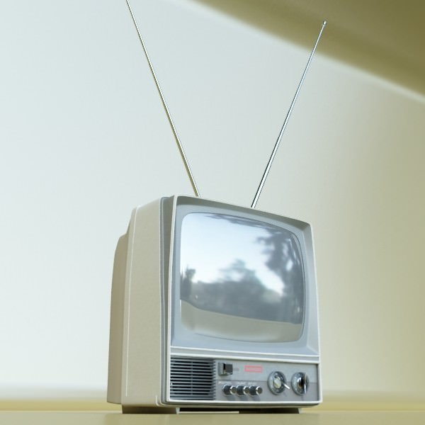 Retro TV High res 3D model_17