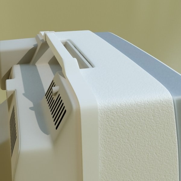 Retro TV High res 3D model_9