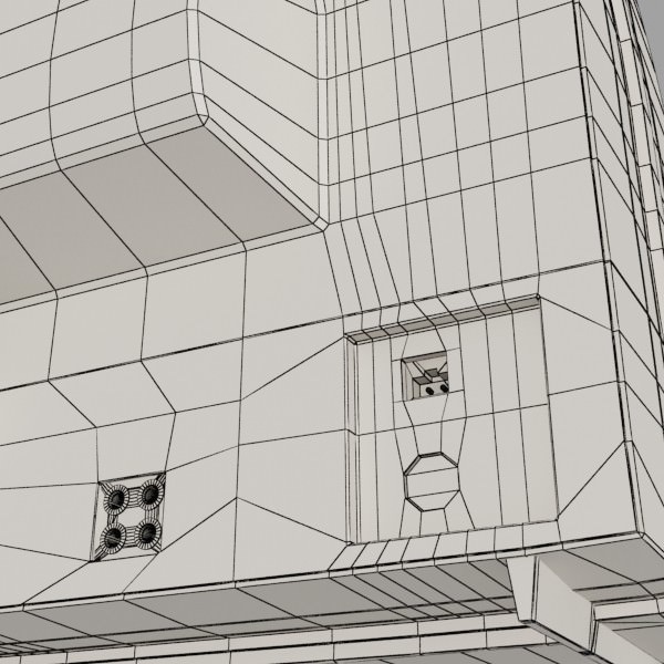 Retro TV High res 3D model_23