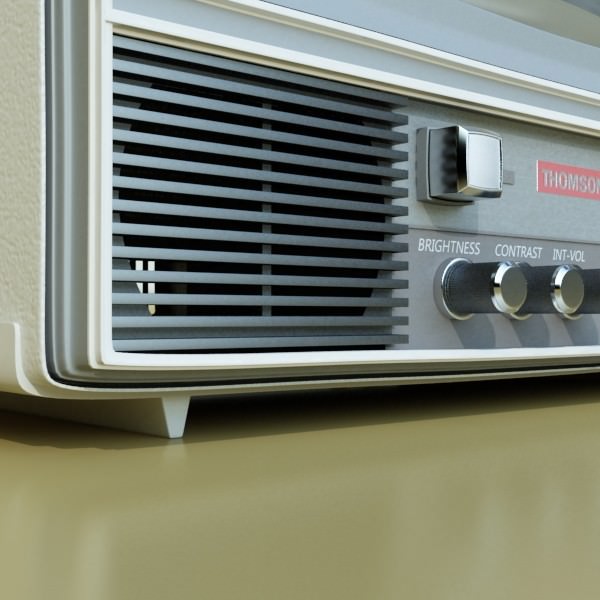 Retro TV High res 3D model_16