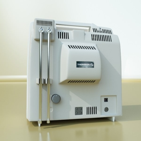 Retro TV High res 3D model_4