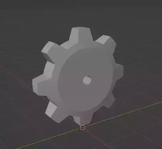 Gearbox gear with hole in middle