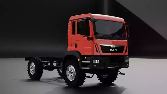 MAN TGM 13 290 Single Cab 3D model