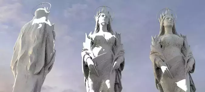 White Queen Statue 