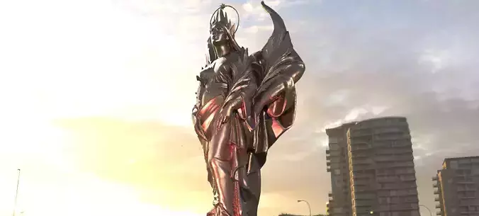 White Queen Statue 2 