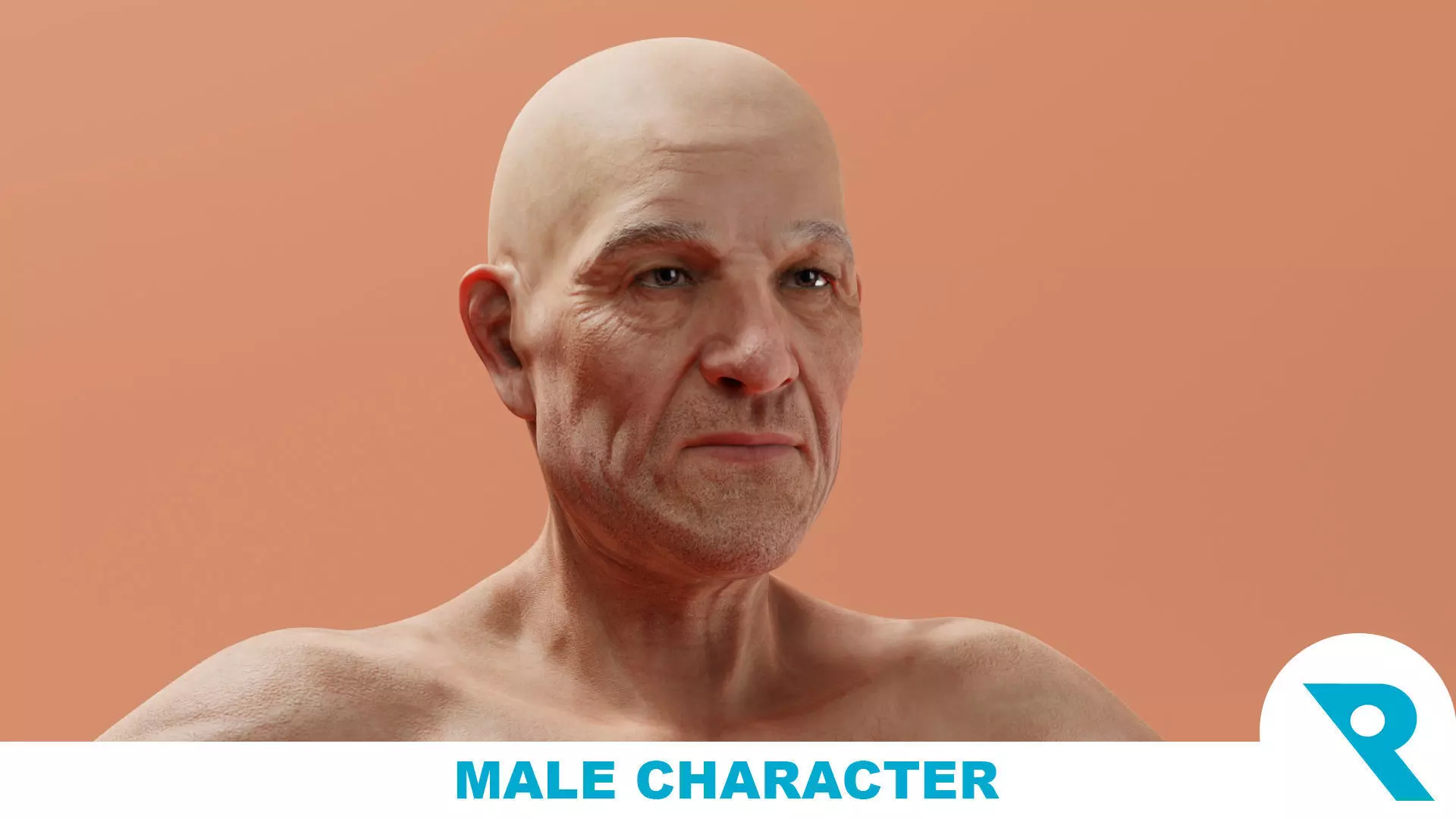 Realistic Male Character - Grand Pa K 3D model_0