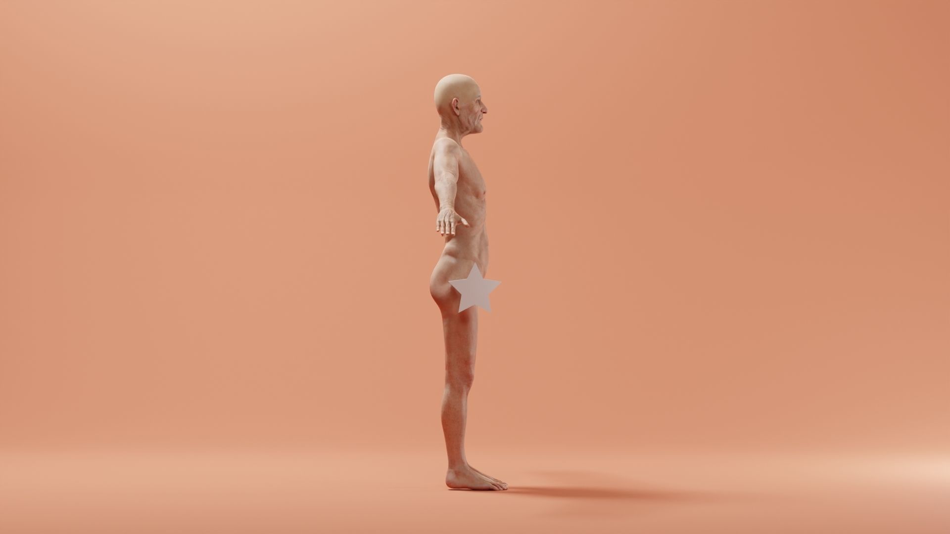 Realistic Male Character - Grand Pa K 3D model_3