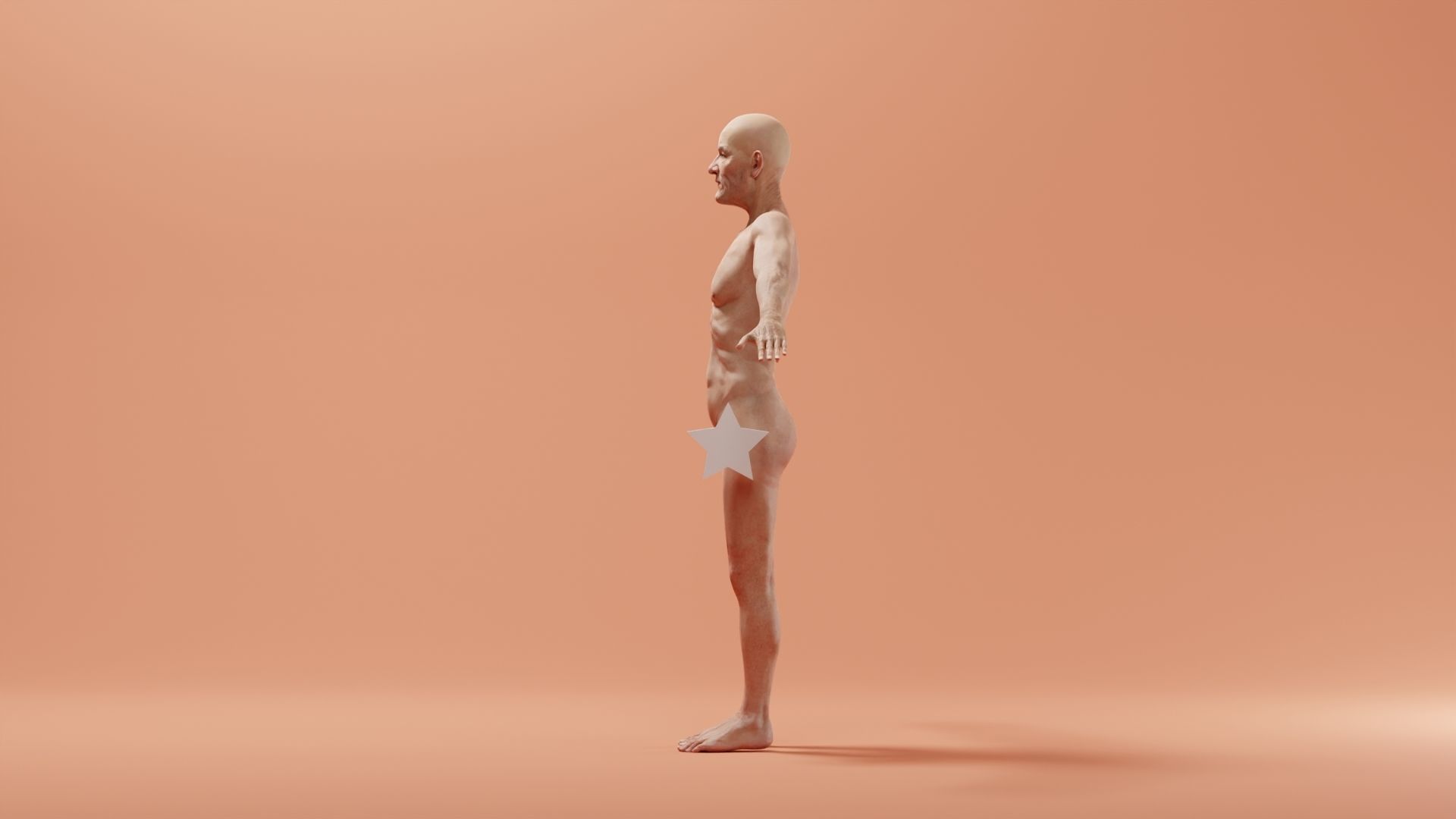 Realistic Male Character - Grand Pa K 3D model_5