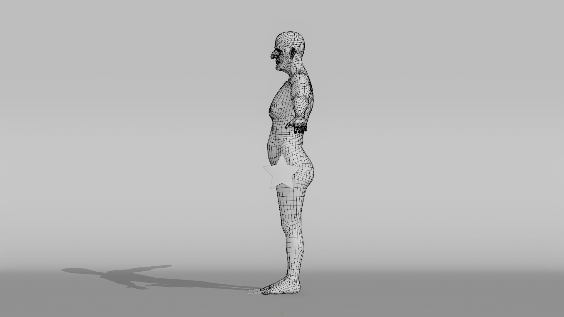 Realistic Male Character - Grand Pa K 3D model_22