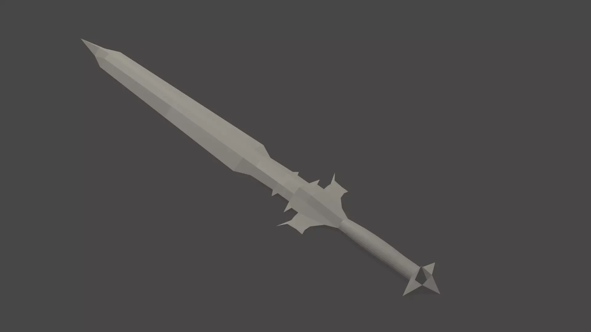 Demon Sword Low-poly 3D model