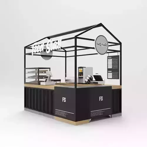 Booth Food Stall 3D model