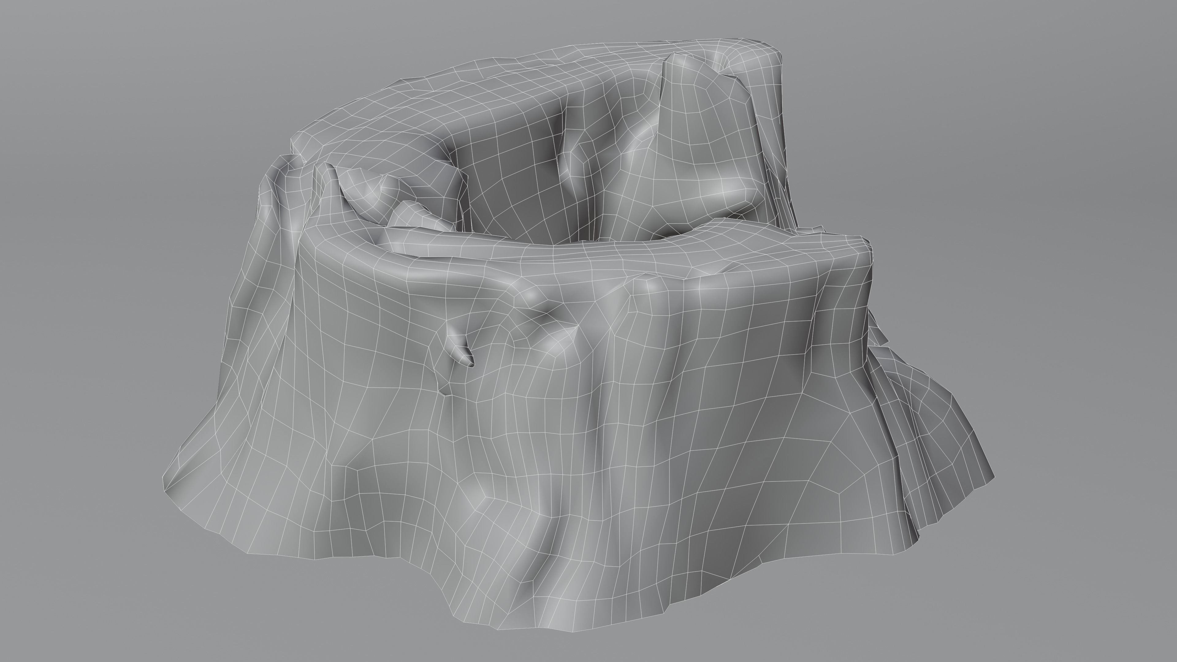 Tree Stump 003 Photoscan PBR Game Ready Low-poly 3D model_18