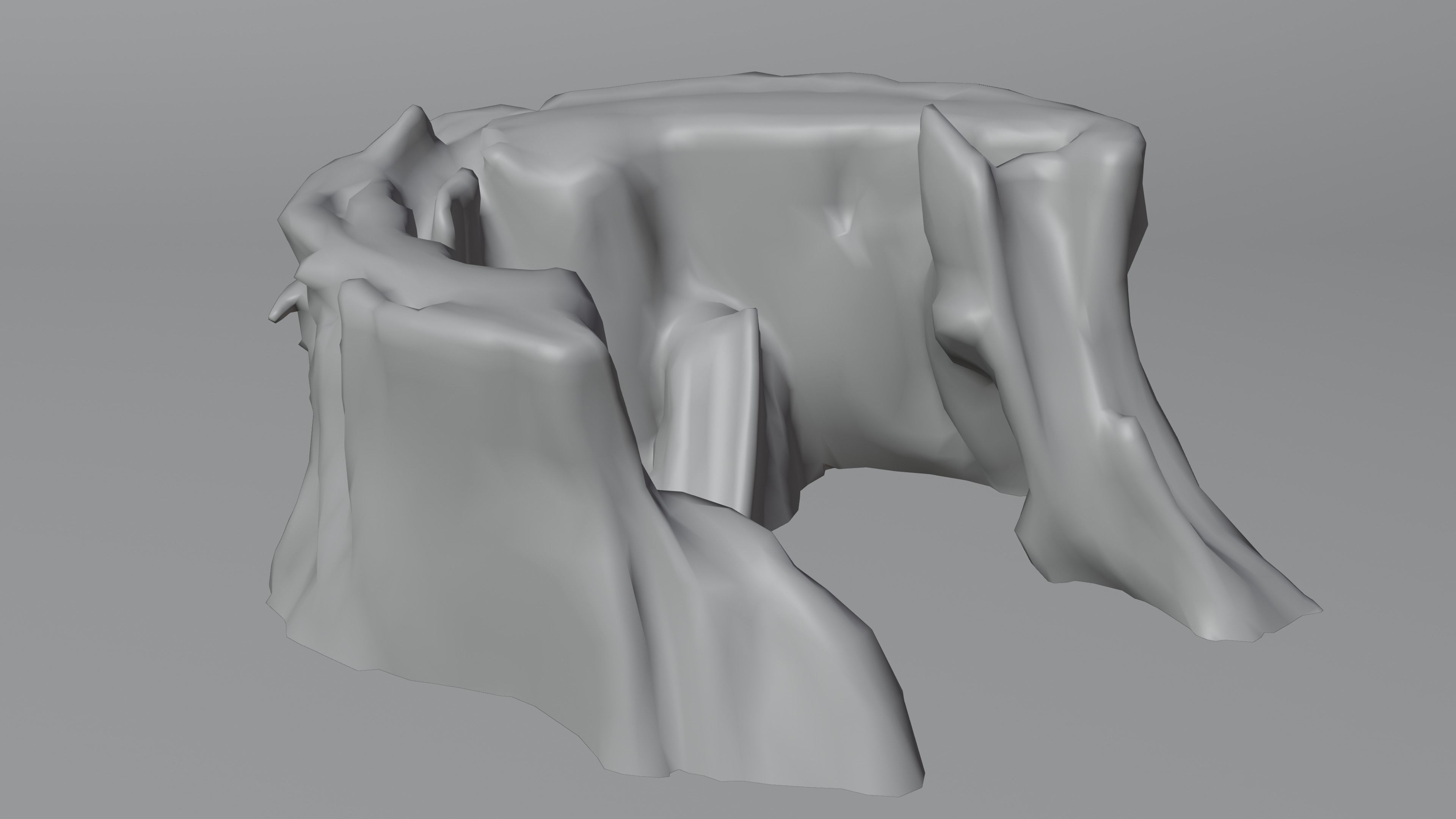 Tree Stump 003 Photoscan PBR Game Ready Low-poly 3D model_11