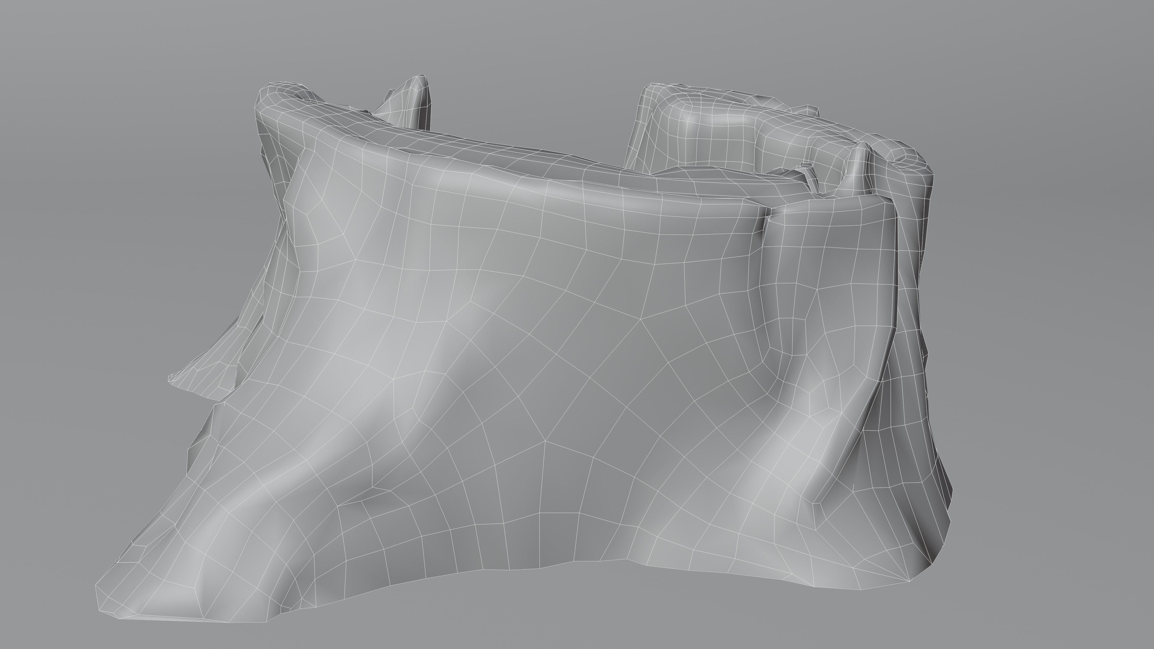 Tree Stump 003 Photoscan PBR Game Ready Low-poly 3D model_14