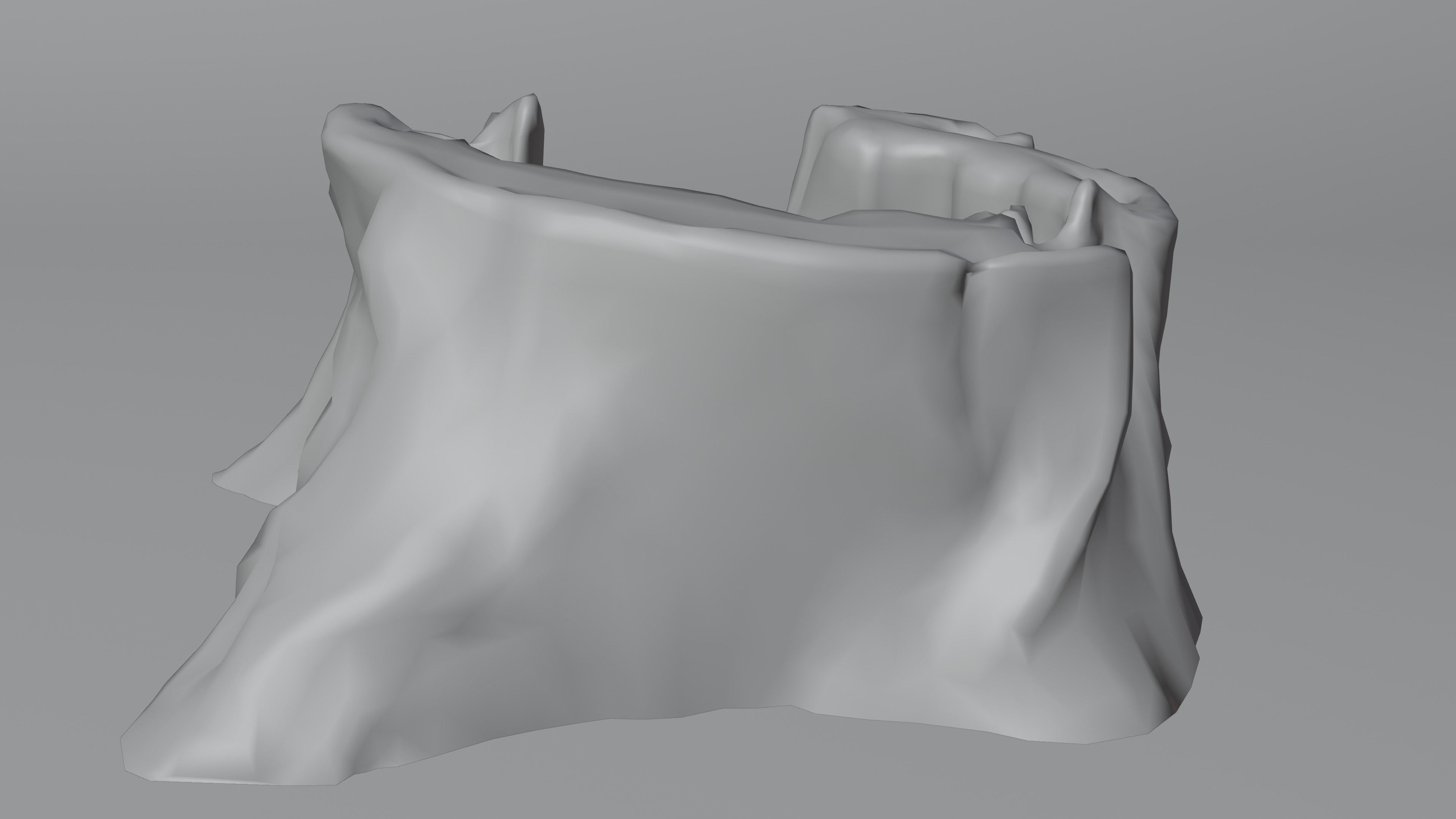 Tree Stump 003 Photoscan PBR Game Ready Low-poly 3D model_8