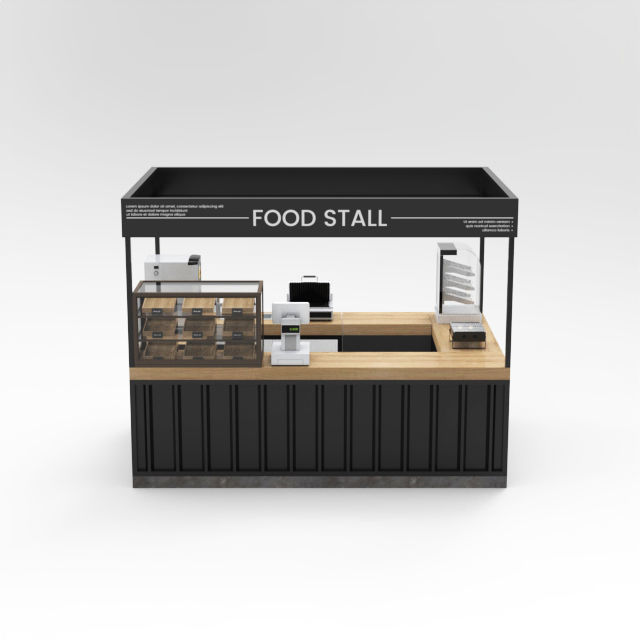 Booth Food Stall 2 3D model_2