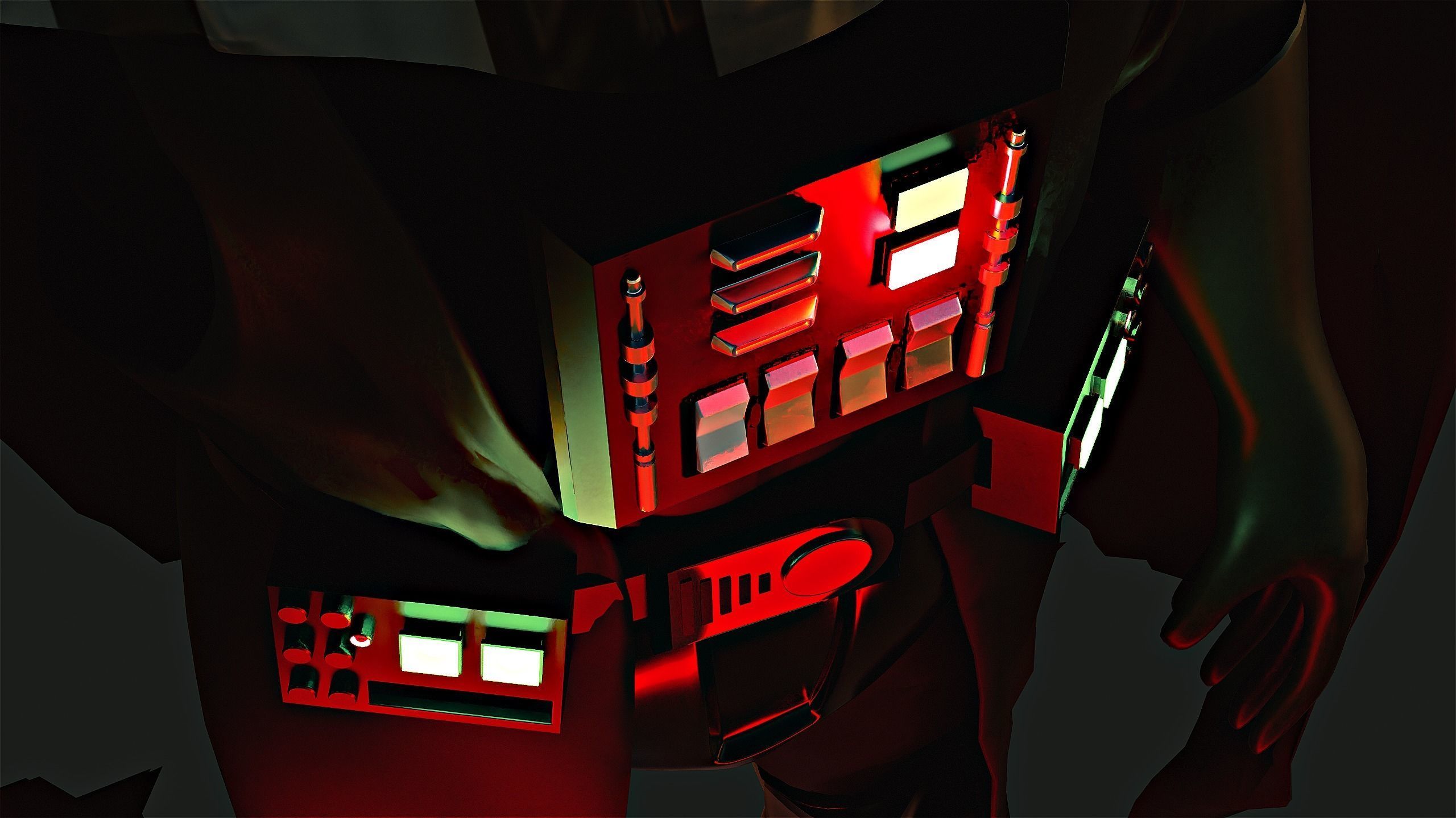 Darth Vader Anakin Skywalker in Kenobi Low-poly 3D model_8