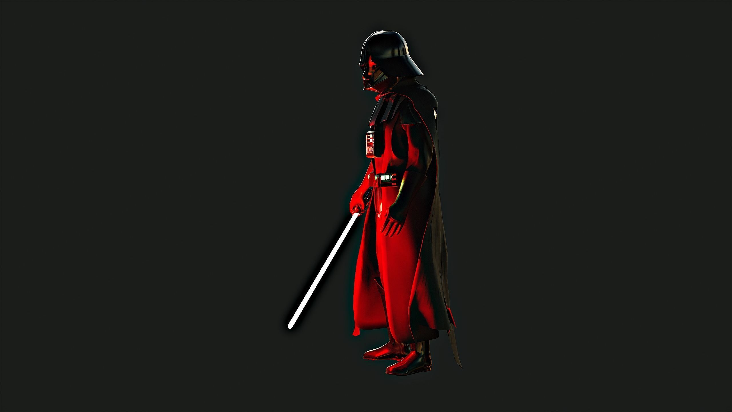 Darth Vader Anakin Skywalker in Kenobi Low-poly 3D model_4