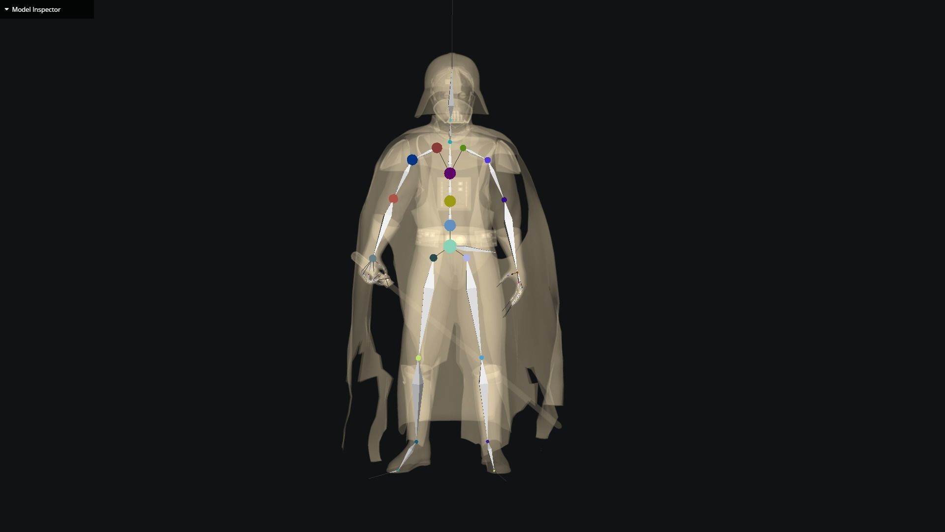 Darth Vader Anakin Skywalker in Kenobi Low-poly 3D model_9