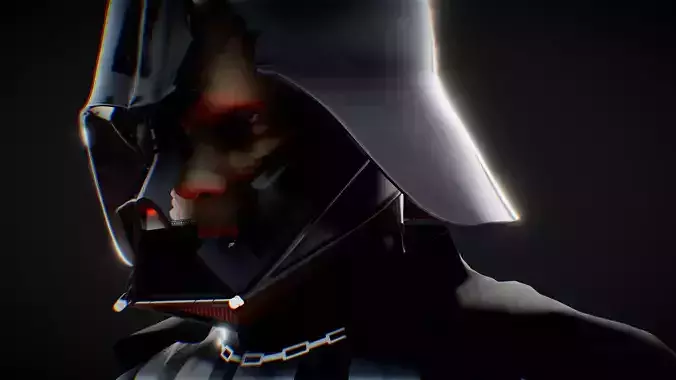 Darth Vader Anakin Skywalker in Kenobi Low-poly 3D model