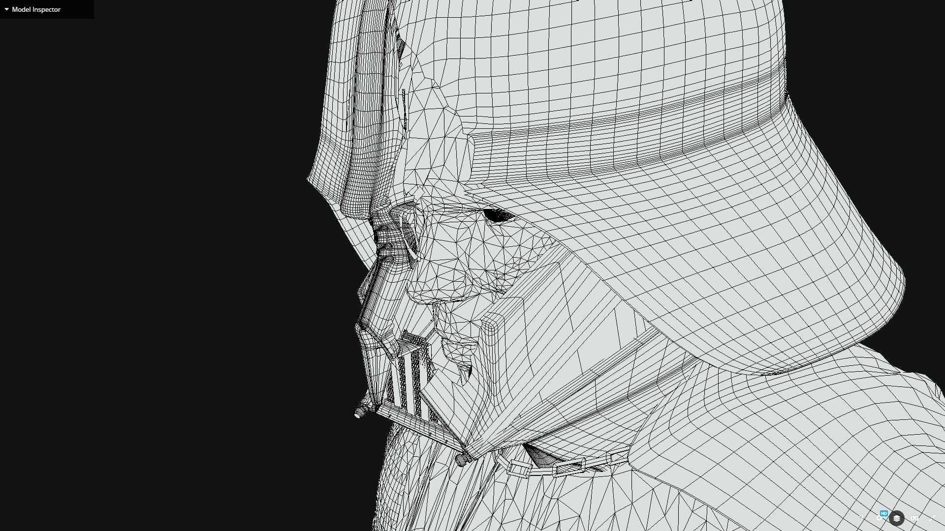 Darth Vader Anakin Skywalker in Kenobi Low-poly 3D model_11