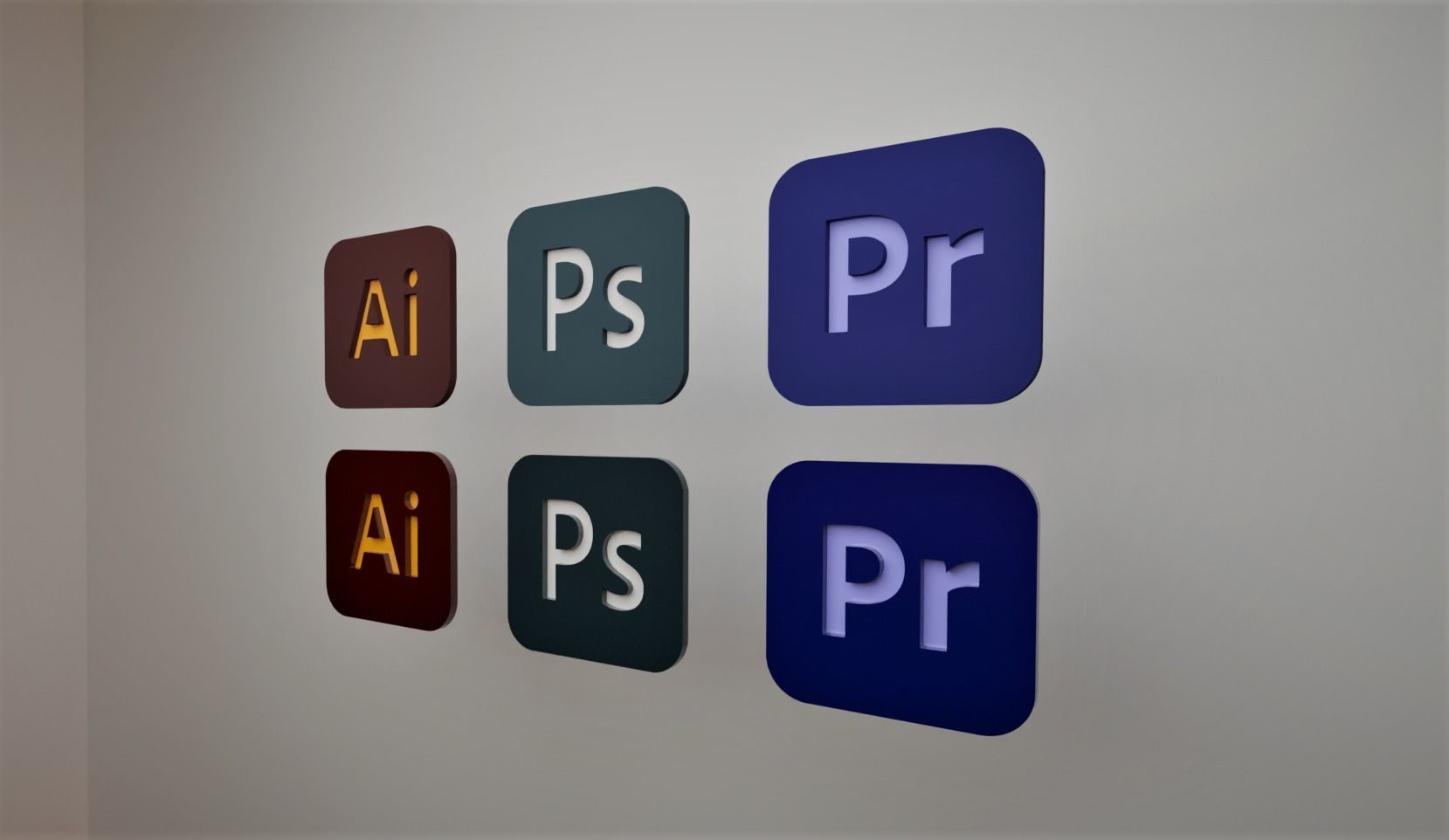 Logos adobe  3D model_3