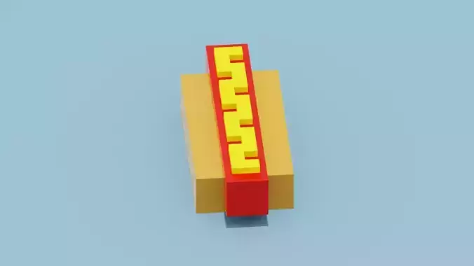 Voxel Hotdog