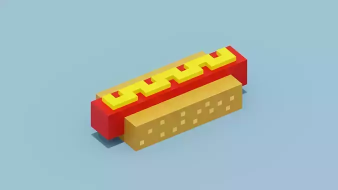 Voxel Hotdog